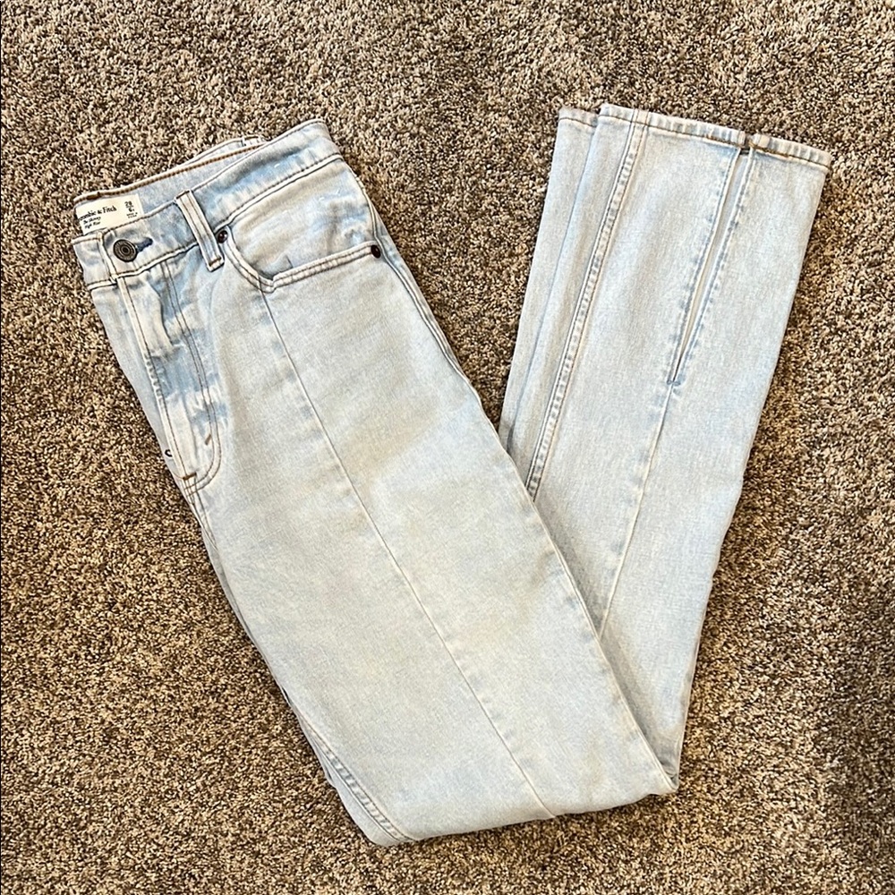 Abercrombie & Fitch Blue Straight Leg Jeans